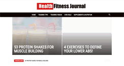 Desktop Screenshot of healthfitnessjournal.com