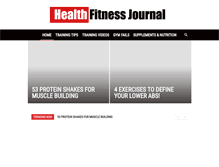 Tablet Screenshot of healthfitnessjournal.com